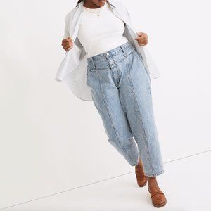 MADEWELL Balloon Jeans in Verner Wash: Seamed Edition {GG41} 31 Gently Worn
